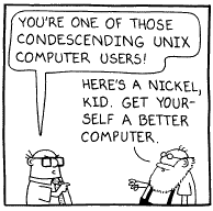 Condescending UNIX user joke